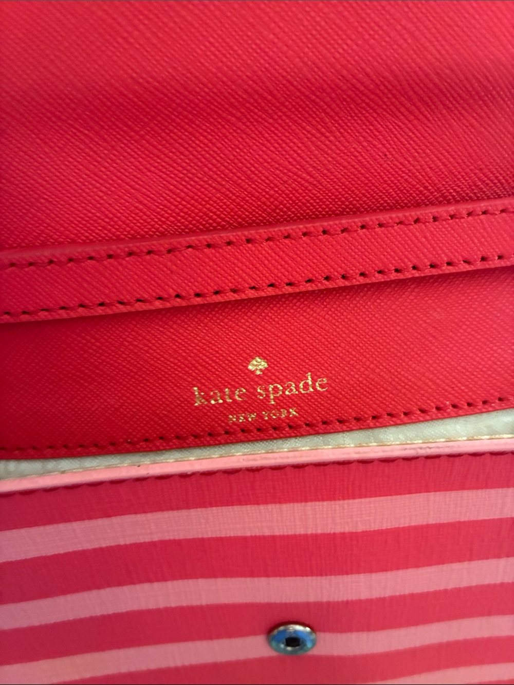 Kate Spade Envelope Style Red/Coral Crossbody - Picture 11 of 12